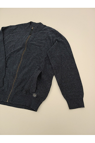 CASA MODA Pánský šedý pletený kardigan na zip Vel. XL | CASA MODA | obrázek 3