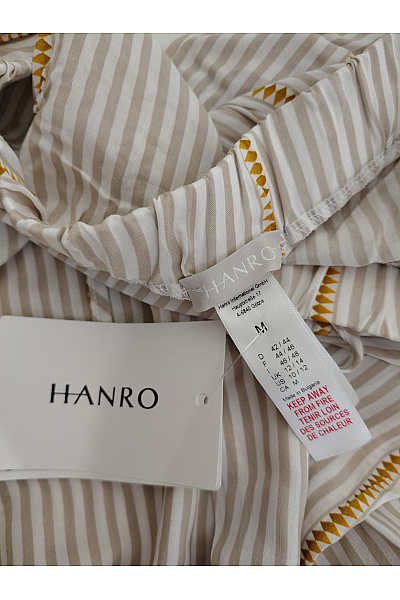 HANRO Béžové pruhované letní kalhoty široké Vel. DE 42/44 | HANRO | obrázek 6