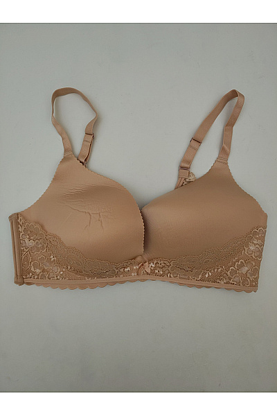 Lasca Béžová krajková push-up podprsenka s hladkými košíčky Vel. EU 90C | Lasca | obrázek 2