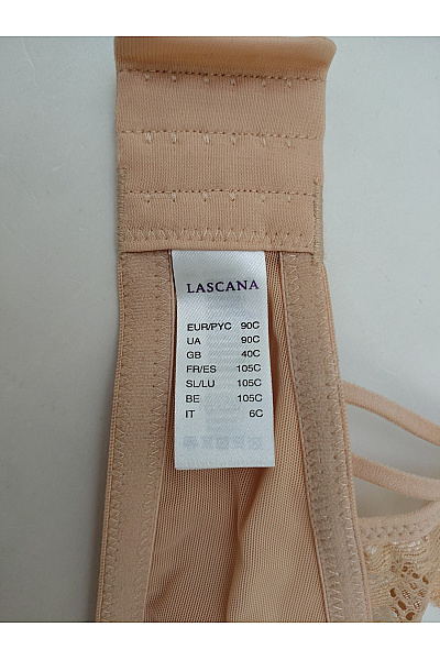 Lasca Béžová krajková push-up podprsenka s hladkými košíčky Vel. EU 90C | Lasca | obrázek 8