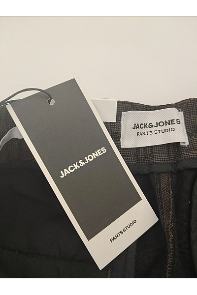 JACK & JONES Pánské šedé společenské kalhoty s puky Vel. 29 / 32 | JACK & JONES | obrázek 4