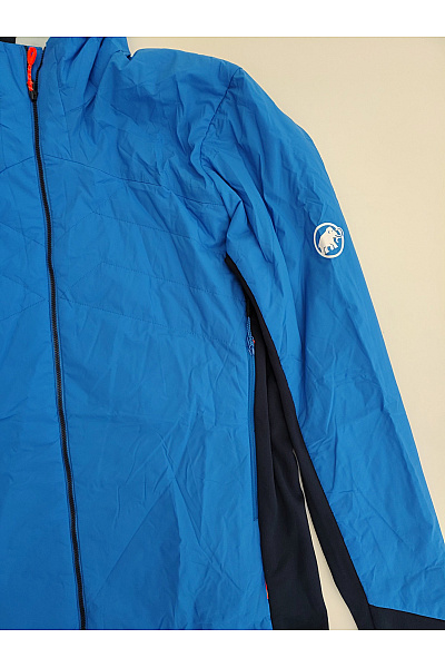 MAMMUT Modrá sportovní outdoorová bunda s kapucí se zipem Velikost EU L | MAMMUT | obrázek 4