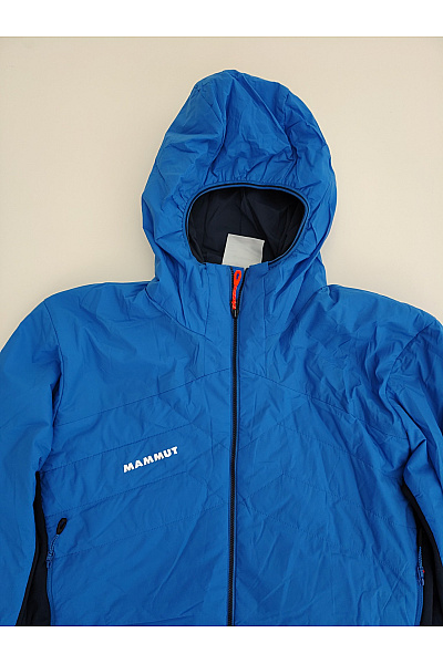 MAMMUT Modrá sportovní outdoorová bunda s kapucí se zipem Velikost EU L | MAMMUT | obrázek 5