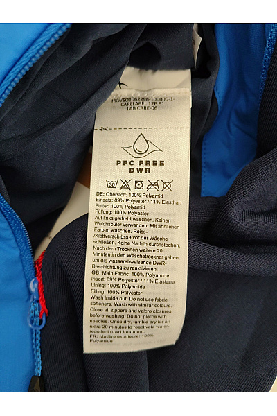 MAMMUT Modrá sportovní outdoorová bunda s kapucí se zipem Velikost EU L | MAMMUT | obrázek 6