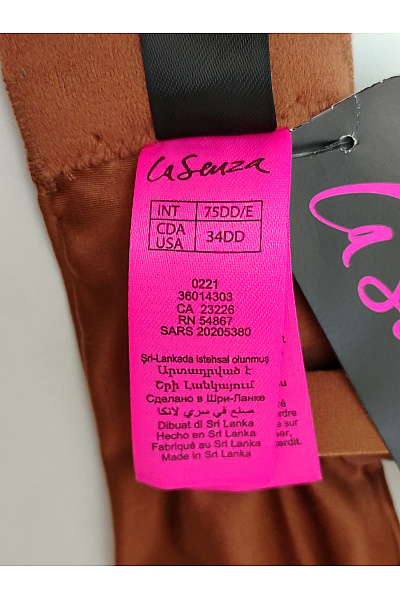 La Senza Hnědá hladká push up podprsenka s překříženými zády Velikost EU 34DD | La Senza | obrázek 10