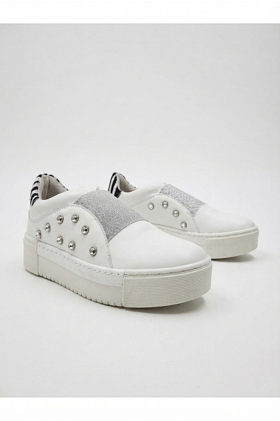 CafeNoir Tenisky Olivia Shoes G523 170 White Bílé Velikost EU 36