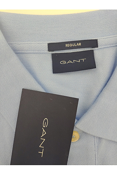 GANT Bavlněné modré pánské polo tričko s krátkým rukávem Vel. M | GANT | obrázek 4