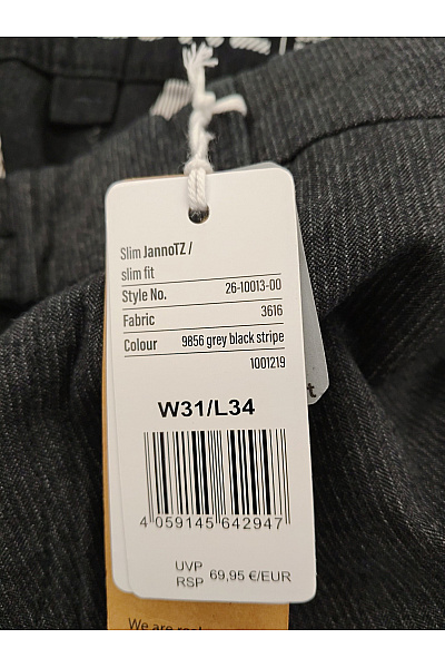 TIMEZONE Pánské šedé bavlněné chinos kalhoty Velikost W31/L34 | TIMEZONE | obrázek 7