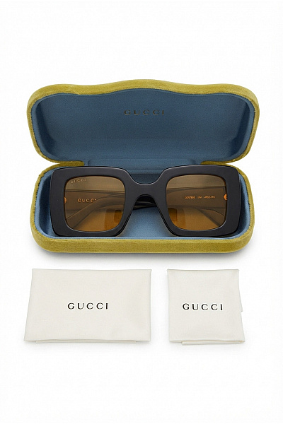 GUCCI Oversized Sluneční Brýle S Hranatými Obroučkami