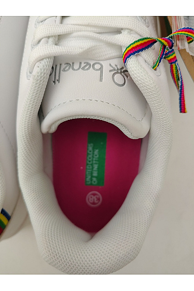 BENETTON tenisky United Colors of Walk Lth BTW114010 Bílé Vel. 38 | BENETTON | obrázek 7
