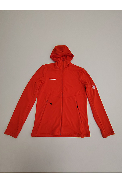 MAMMUT Červená sportovní mikina na zip s kapucí Vel. EU M | MAMMUT | obrázek 2