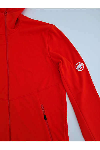 MAMMUT Červená sportovní mikina na zip s kapucí Vel. EU M | MAMMUT | obrázek 3