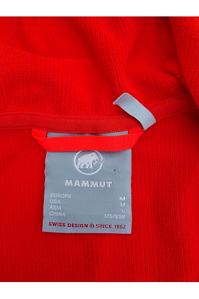 MAMMUT Červená sportovní mikina na zip s kapucí Vel. EU M | MAMMUT | obrázek 6