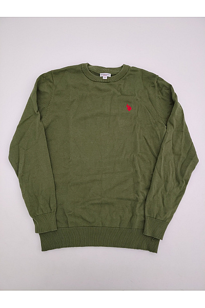 U.S.POLO ASSN. Dámský khaki bavlněný pulovr basic Vel. M | U.S.POLO ASSN. | obrázek 2
