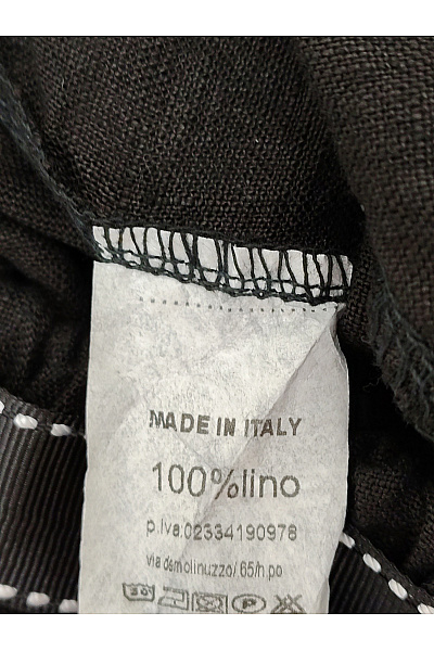 AM Shoe Company Dámské lněné široké letní kalhoty s páskem Vel. S | AM Shoe Company | obrázek 6