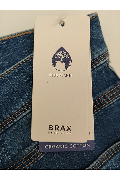BRAX Pánské bavlněné džíny rovné klasické modré | BRAX | obrázek 5