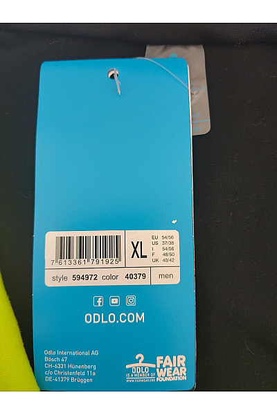 ODLO Pánská sportovní funkční mikina se zipem u krku zelená Velikost XL | ODLO | obrázek 6