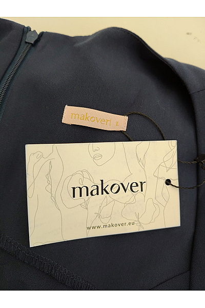 Makover Dámský tmavě modrý společenský overal bez rukávů Velikost L | makover | obrázek 7