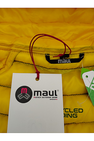MAUL SPORTS Dámská žlutá černá prošívaná sportovní bunda s kapucí Velikost DE 38 | MAUL SPORTS | obrázek 7
