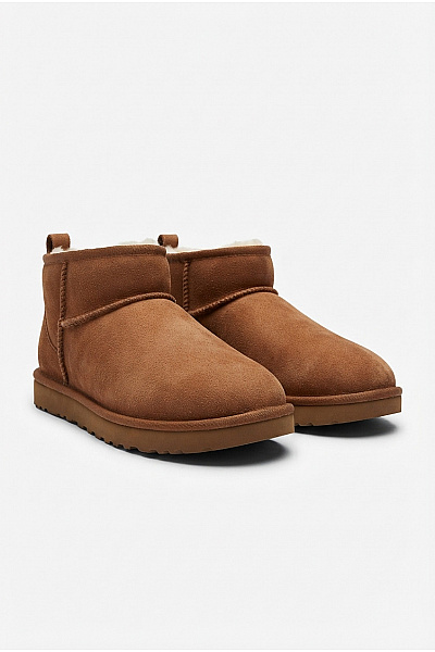 UGG Hnědé Kotníkové Válenky S Kožíškem Velikost 39