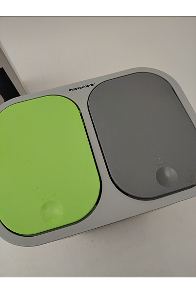 Šedý dvojitý odpadkový koš na tříděný odpad | Unimoda | obrázek 3