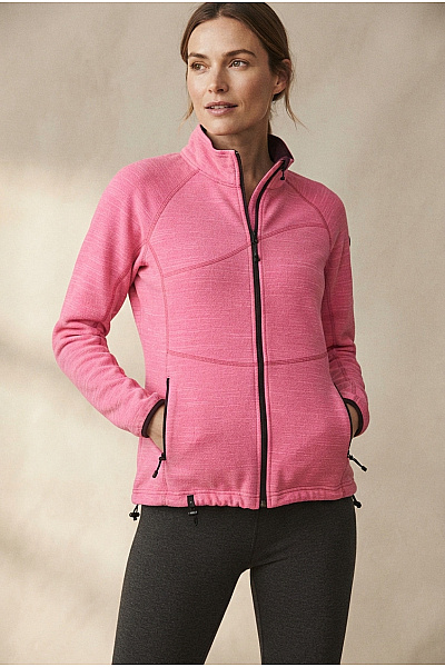 MAC Dámská Růžová Sportovní Mikina Na Zip Velikost 46