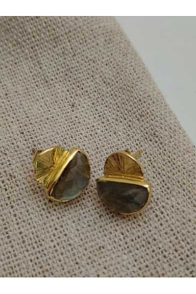 Moon stone Zlaté náušnice s polodrahokamy a prsteny | moon stone | obrázek 3