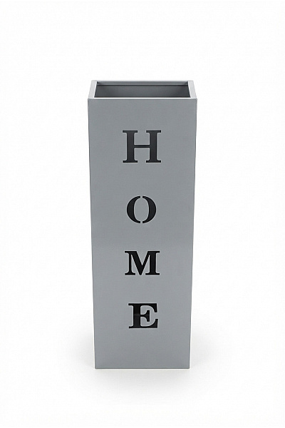 Šedý Dekorativní Stojan S Nápisem HOME