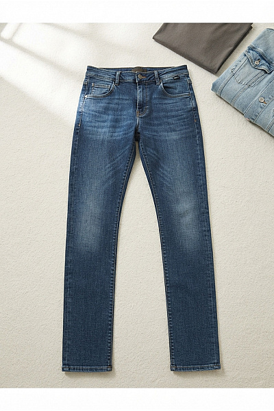 Cars Jeans Pánské Modré Bavlněné Džíny Slim Fit Velikost 27 / 32