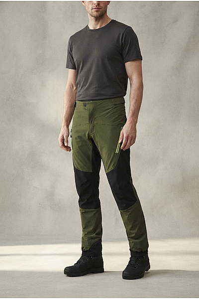 Protective Pánské Khaki Outdoorové Sportovní Kalhoty S Kapsami Velikost S