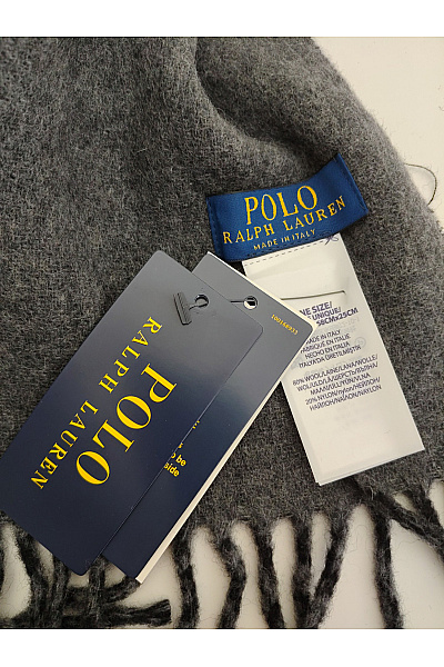 Ralph Lauren Černá vlněná šála elegantní zimní | Ralph Lauren | obrázek 5