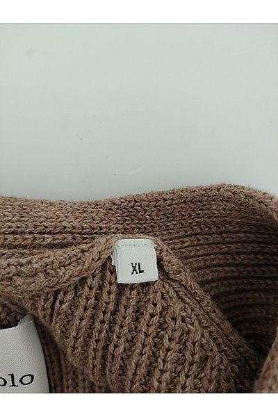 Marc O´Polo Hnědý bavlněný pletený kardigan na knoflíky do véčka Velikost XL | Marc O´Polo | obrázek 7