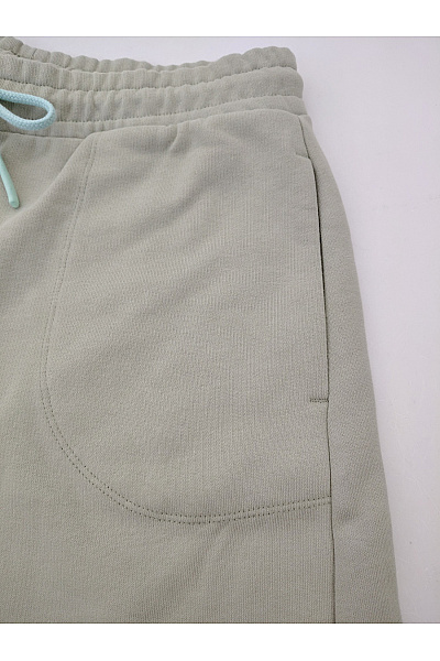Oui Dámské khaki teplákové bermudy s kapsami Vel. EU 38 | oui | obrázek 4