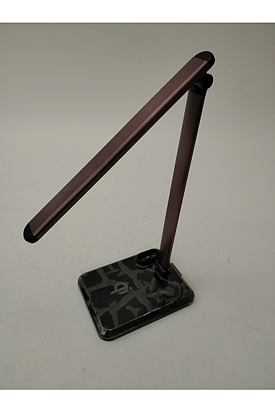 Stolní lampa 4v1 s bezdrátovým nabíjením hnědá | Unimoda | obrázek 3