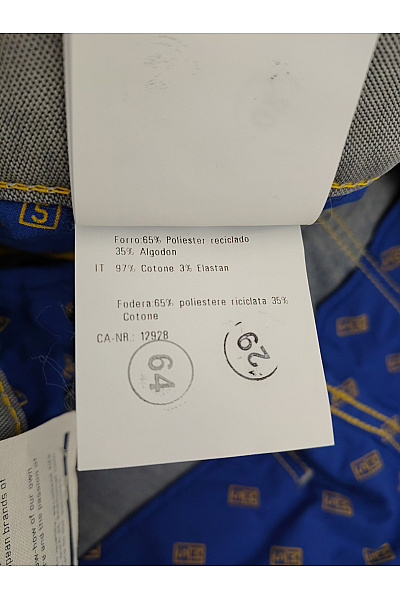 MC Pánské šedé bavlněné džíny rovné Velikost 33/34 | MC  | obrázek 6
