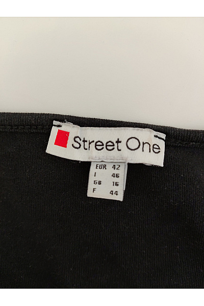 Street One Dámské černé basic tričko s tříčtvrtečním rukávem Velikost EU 42 | Street One | obrázek 6
