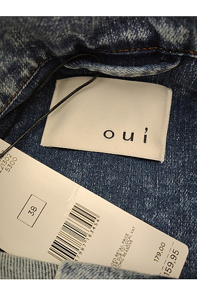 Oui Dámská bavlněná denimová bunda krátká jarní Vel. EU 38 | oui | obrázek 7
