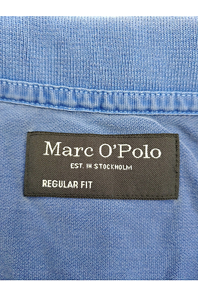 Marc O´Polo Pánské modré bavlněné polo tričko s krátkým rukávem Vel. M | Marc O´Polo | obrázek 7