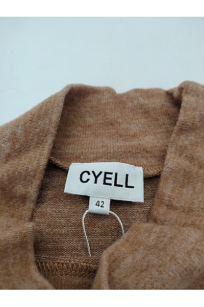 CYELL Hnědá dámská halenka s dlouhým rukávem a volánky Vel. EU 42 | CYELL | obrázek 7