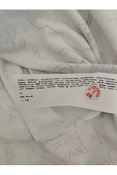 DESIGUAL Bílé bavlněné tričko s krátkým rukávem a nápisy Velikost S | DESIGUAL | obrázek 4