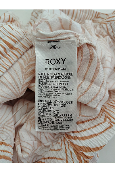 Roxy Hnědé krátké plážové šortky s listovým vzorem Velikost L | Roxy | obrázek 6