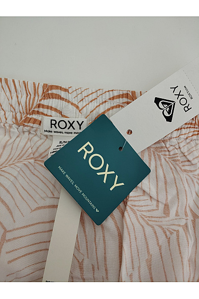 Roxy Hnědé krátké plážové šortky s listovým vzorem Velikost L | Roxy | obrázek 7
