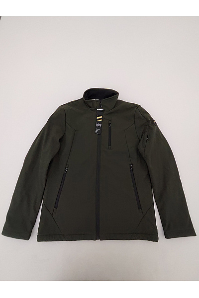 NO EXCESS Pánská khaki softshellová bunda se zipem Velikost L | NO EXCESS | obrázek 2