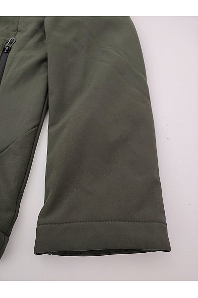 NO EXCESS Pánská khaki softshellová bunda se zipem Velikost L | NO EXCESS | obrázek 3