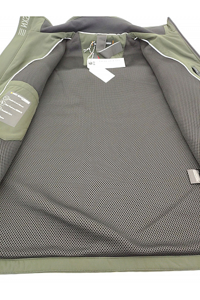 NO EXCESS Pánská khaki softshellová bunda se zipem Velikost L | NO EXCESS | obrázek 7