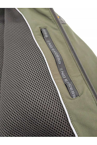 NO EXCESS Pánská khaki softshellová bunda se zipem Velikost L | NO EXCESS | obrázek 9