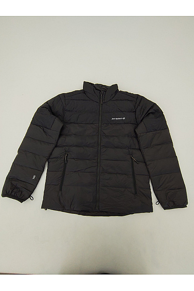 Jack Wolfskin Černá pánská prošívaná zimní bunda se zipem Velikost M | Jack Wolfskin | obrázek 2