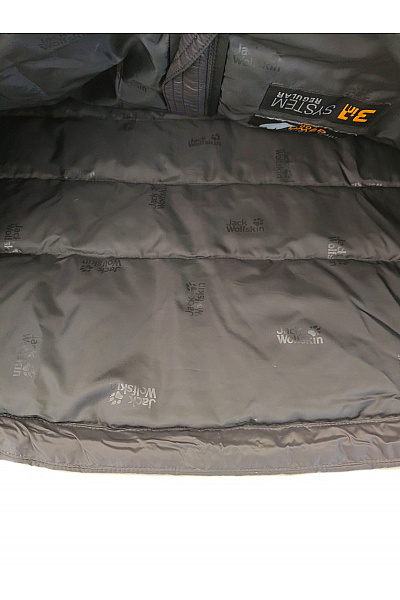 Jack Wolfskin Černá pánská prošívaná zimní bunda se zipem Velikost M | Jack Wolfskin | obrázek 5