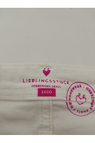 LIEBLINGSSTÜCK Bílé bavlněné džíny rovné s kapsami | LIEBLINGSSTÜCK | obrázek 8