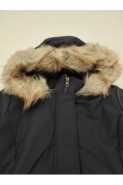 ONLY Černá zimní parka s kapucí a kožešinou Velikost S | ONLY | obrázek 5